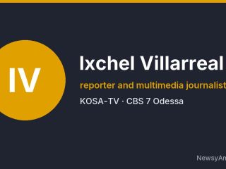 Ixchel Villarreal, reporter and multimedia journalist, KOSA-TV