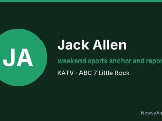 Jack Allen, weekend sports anchor and reporter, KATV