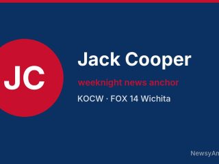 Jack Cooper, weeknight news anchor, KOCW