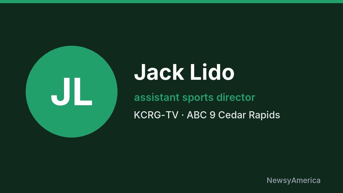 Jack Lido – KCRG-TV, Cedar Rapids