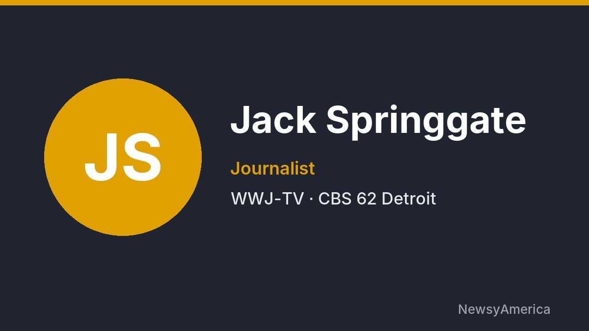 Jack Springgate – WWJ-TV, Detroit