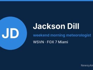 Jackson Dill, weekend morning meteorologist, WSVN