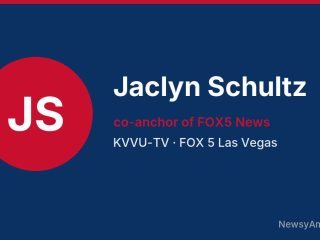 Jaclyn Schultz, co-anchor of FOX5 News, KVVU-TV