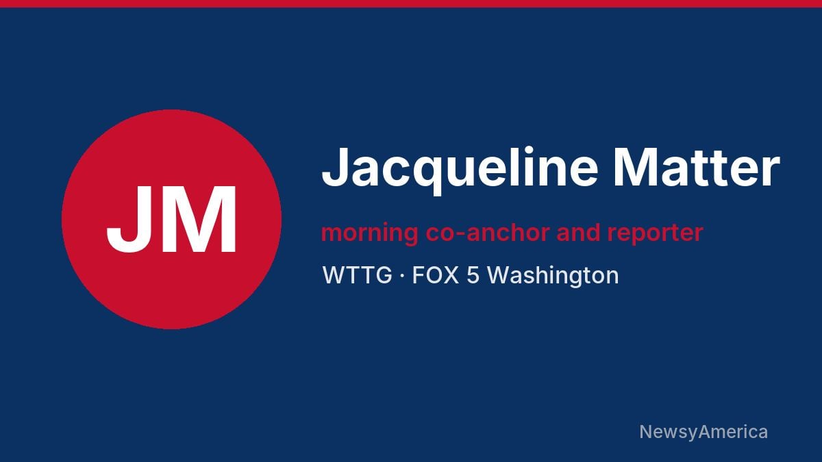 Jacqueline Matter – WTTG, Washington