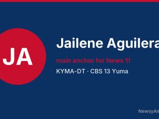 Jailene Aguilera, main anchor for News 11, KYMA-DT