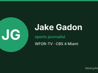 Jake Gadon, sports journalist, WFOR-TV