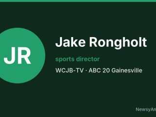 Jake Rongholt, sports director, WCJB-TV