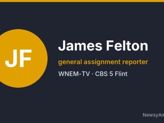 James Felton, general assignment reporter, WNEM-TV