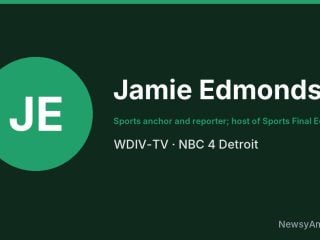 Jamie Edmonds, Sports anchor and reporter; host of Sports Final Edition, WDIV-TV