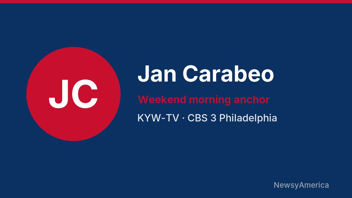 Jan Carabeo – KYW-TV, Philadelphia
