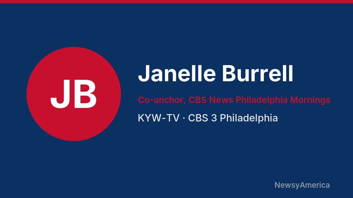 Janelle Burrell – KYW-TV, Philadelphia