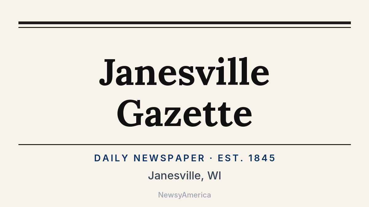 Janesville Gazette – Wisconsin
