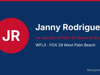 Janny Rodriguez, co-anchor of FOX 29 News at 10 p.m., WFLX