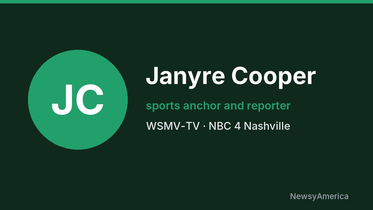 Janyre Cooper – WSMV-TV, Nashville