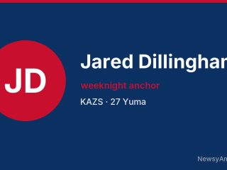 Jared Dillingham, weeknight anchor, KAZS