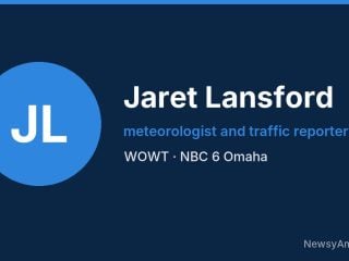 Jaret Lansford, meteorologist and traffic reporter, WOWT