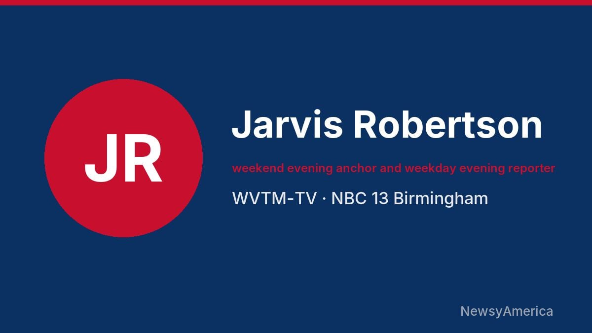 Jarvis Robertson – WVTM-TV, Birmingham