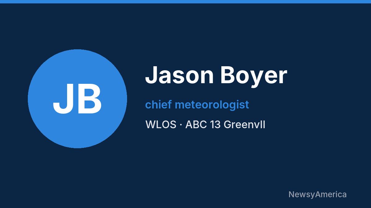 Jason Boyer – WLOS, Greenvll