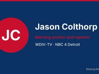 Jason Colthorp, Morning anchor and reporter, WDIV-TV