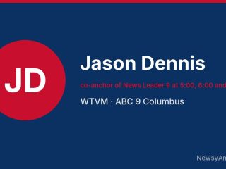 Jason Dennis, co-anchor of News Leader 9 at 5:00, 6:00 and 11:00, WTVM