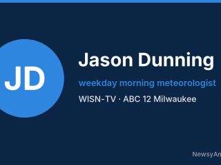 Jason Dunning, weekday morning meteorologist, WISN-TV