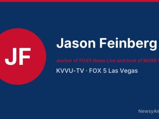 Jason Feinberg, anchor of FOX5 News Live and host of MORE Local, KVVU-TV