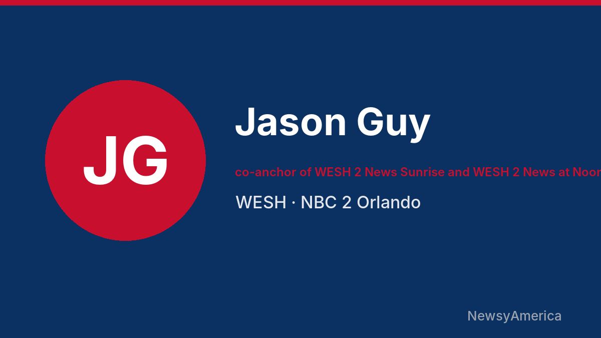 Jason Guy – WESH, Orlando
