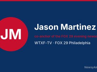 Jason Martinez, co-anchor of the FOX 29 evening newscasts, WTXF-TV