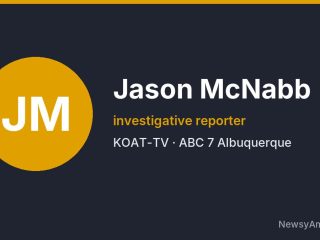 Jason McNabb, investigative reporter, KOAT-TV