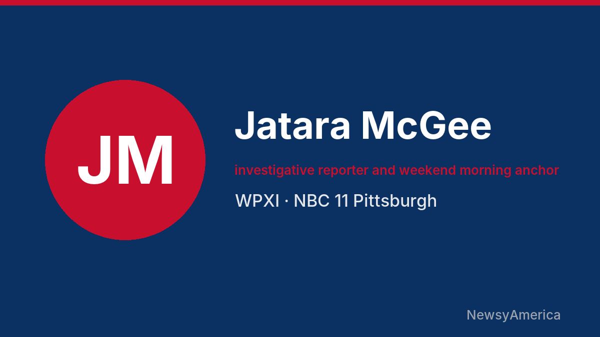 Jatara McGee – WPXI, Pittsburgh