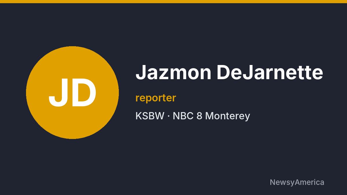 Jazmon DeJarnette – KSBW, Monterey