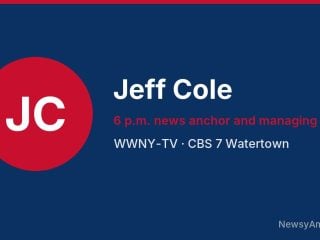 Jeff Cole, 6 p.m. news anchor and managing editor, WWNY-TV