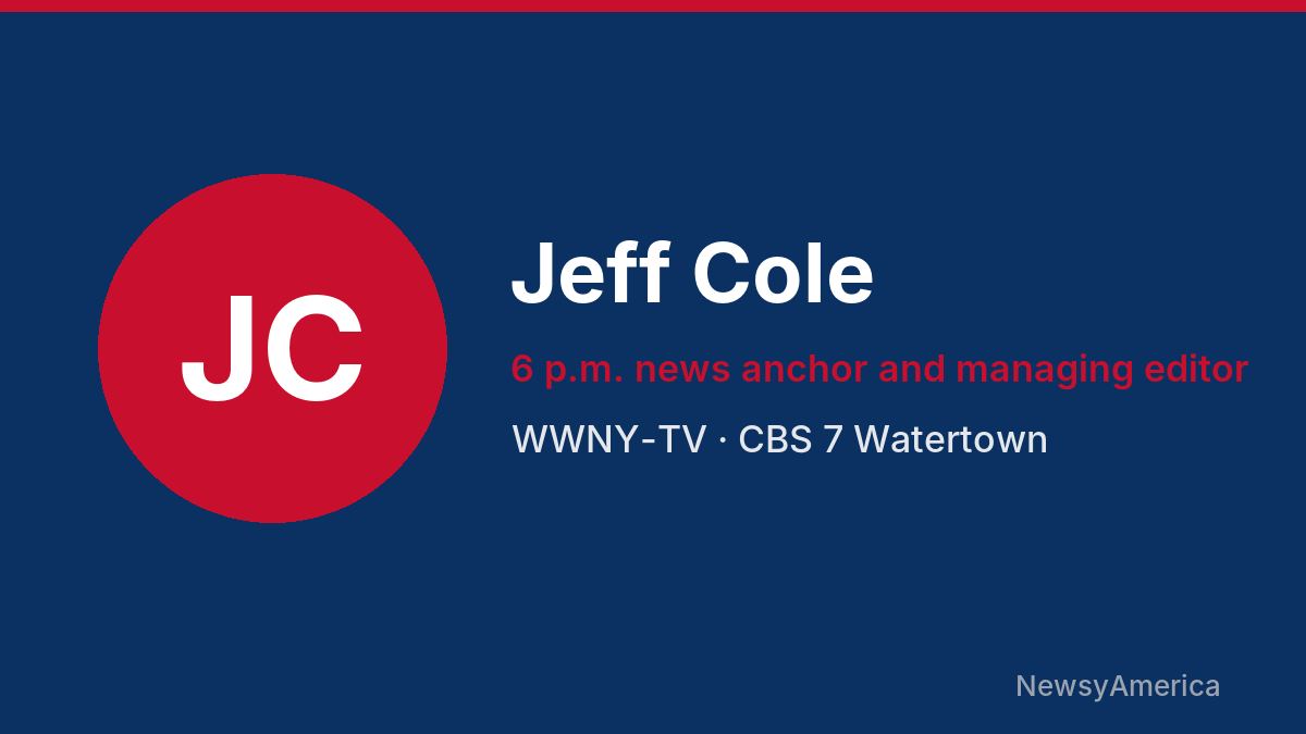 Jeff Cole – WWNY-TV, Watertown