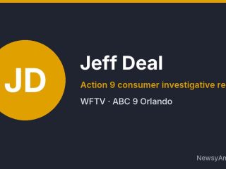 Jeff Deal, Action 9 consumer investigative reporter, WFTV
