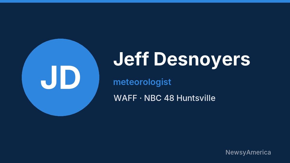 Jeff Desnoyers – WAFF, Huntsville