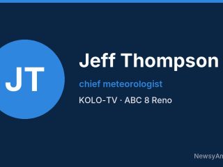 Jeff Thompson, chief meteorologist, KOLO-TV