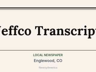 Jeffco Transcript, Englewood, CO