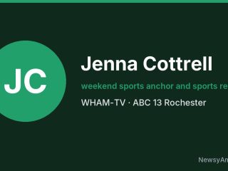 Jenna Cottrell, weekend sports anchor and sports reporter, WHAM-TV
