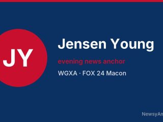Jensen Young, evening news anchor, WGXA