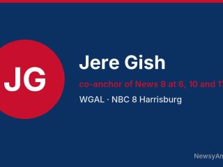 Jere Gish, co-anchor of News 8 at 6, 10 and 11 p.m., WGAL