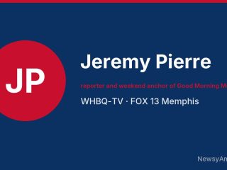 Jeremy Pierre, reporter and weekend anchor of Good Morning Memphis, WHBQ-TV
