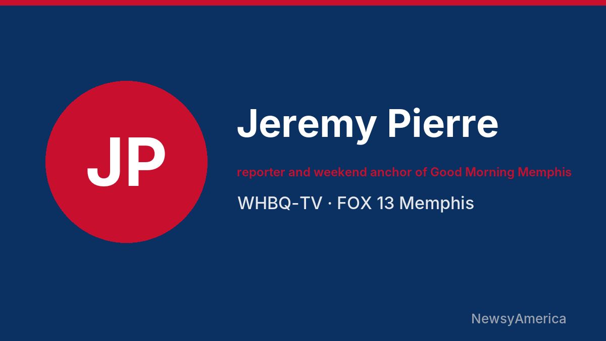Jeremy Pierre – WHBQ-TV, Memphis