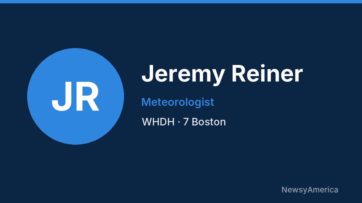 Jeremy Reiner – WHDH, Boston