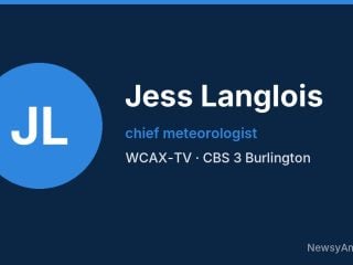 Jess Langlois, chief meteorologist, WCAX-TV