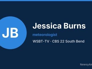 Jessica Burns, meteorologist, WSBT-TV