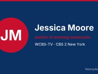 Jessica Moore, anchor of evening newscasts, WCBS-TV
