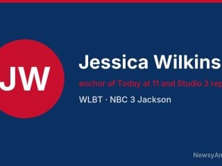 Jessica Wilkinson, anchor of Today at 11 and Studio 3 reporter, WLBT