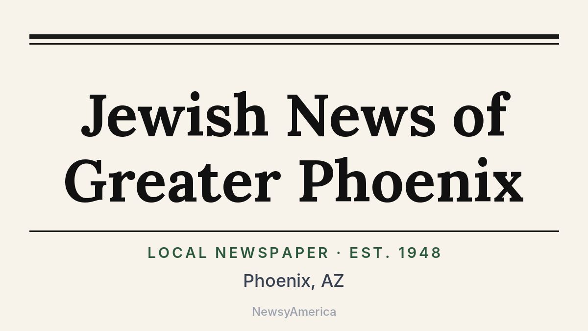 Jewish News of Greater Phoenix – Arizona