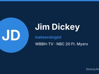 Jim Dickey, meteorologist, WBBH-TV