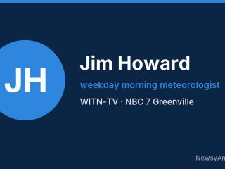 Jim Howard, weekday morning meteorologist, WITN-TV